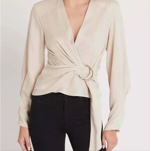 IRO Paris wrap blouse NWT retail 395.00